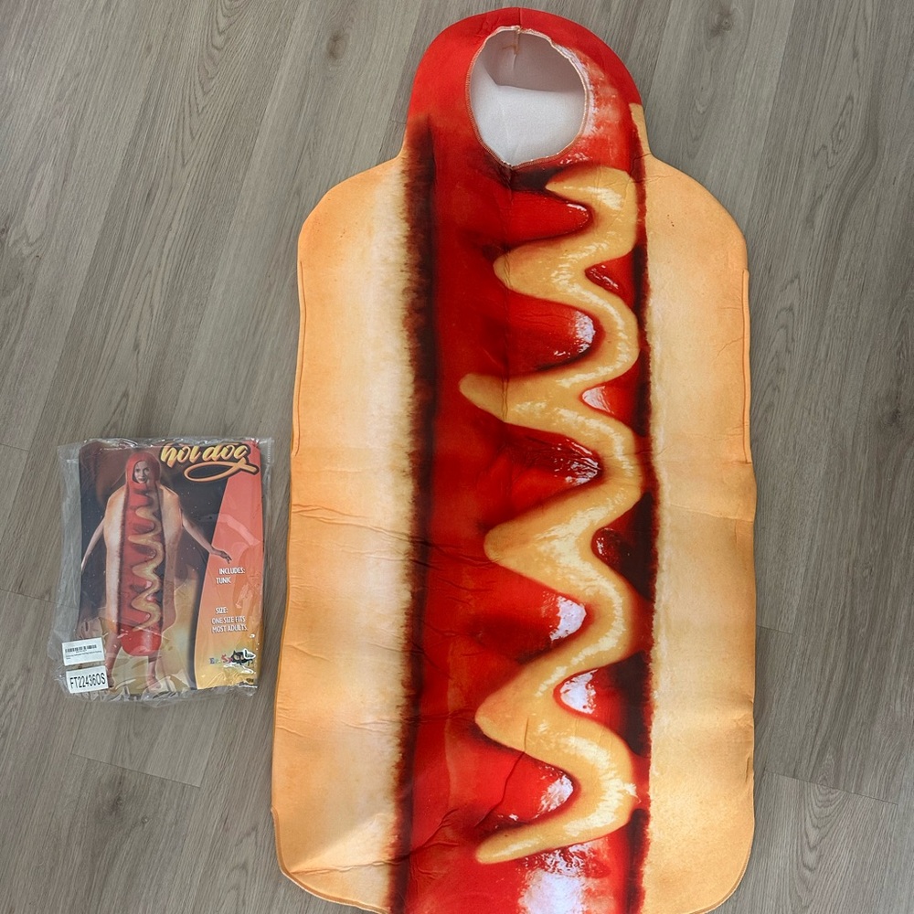 Hotdog Footlong Costume One Size Adult